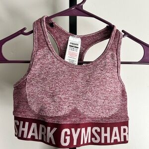 Gymshark Burgundy Heather Sports Bra